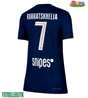 Paris Saint-Germain Khvicha Kvaratskhelia #7 Hemmatröja Kvinnor 2025-26 Kortärmad